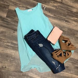 Small Blue Calvin Klein Tank Top